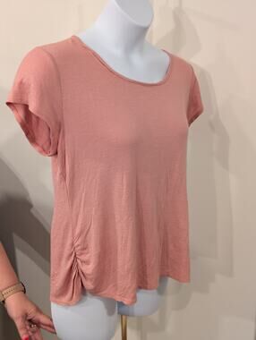 1430 - B Famous Pink Blouse with Crochet Back - Size XL